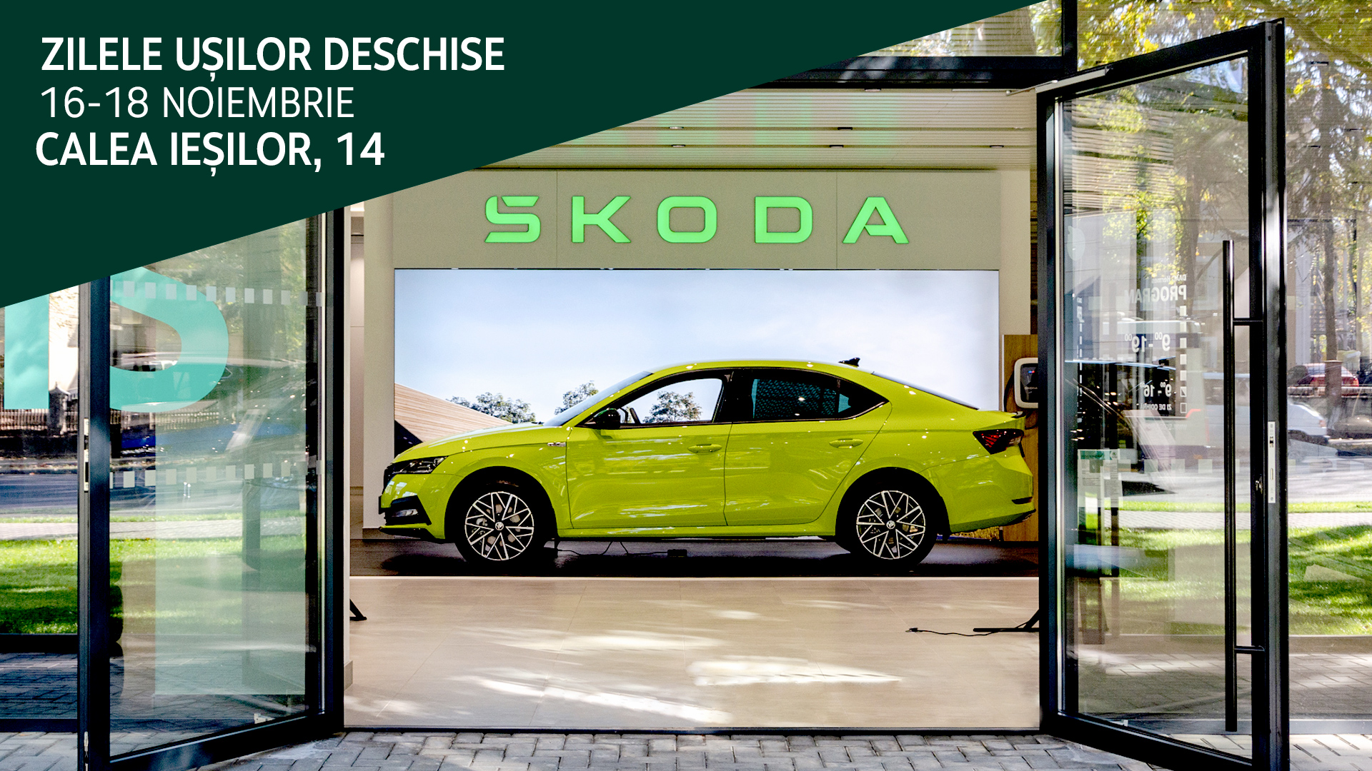 Дни открытых дверей Škoda в новом автосалоне в Кишиневе на ул. Calea Ieșilor, 14.