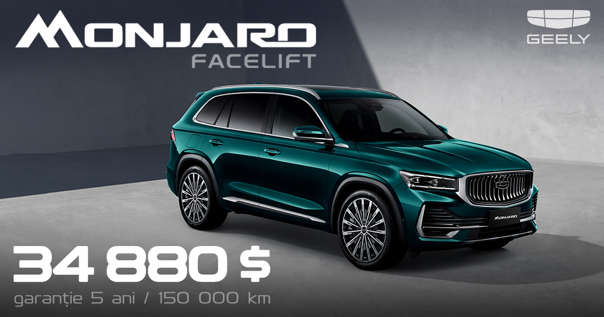 GEELY MONJARO: Liderul absolut al vânzărilor în segmentul crosoverelor de nouă generație