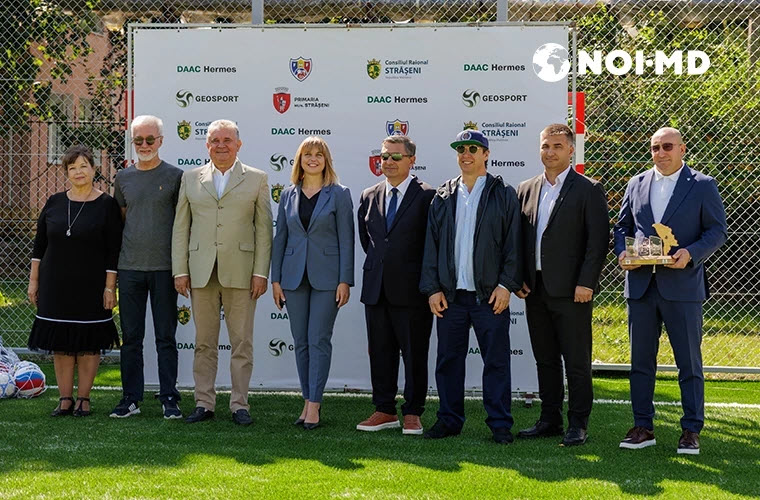 Trei terenuri sportive moderne, inaugurate la Liceul „N. A. Nekrasov” din Strășeni